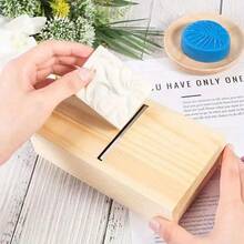 Candle Beveler Planer Scented Candle Cutter Mold Wooden Beveler Planer With Drawer Candle Trimmer, Beveler Sharp Blade, Stainless Steel Sharp Blade Creative Candles Beveler Cutter Mould, Candle Making Supplies, DIY Candle Trimmer Cutter For Soap And Candle Making, Easy To Use Candle Slicer Handmade Craft Making Tools - Yellow - View 3