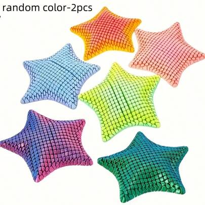 3D Printed Starfish Collectible - Flexible Animal Statue With Adjustable Joints, Artistic Desktop Decor And Coastal Theme Ornament, Ideal For Christmas, Halloween, Valentine's Day, Birthday Gifts