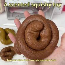 1个趣味便便挤压玩具 - 减压玩具 - 柔软Q弹玩具 - 指尖玩具 - 史迪奇玩具 - 旅行玩具 - 课堂指尖玩具 - 迷你洗澡玩具 - 圣诞文具减压球，生日礼物，完美礼物，复活节礼物，圣诞节礼物，万圣节礼物 - 彩色 - 查看 2