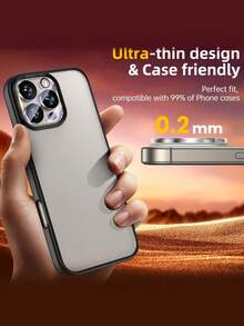 1pc Camera Lens Protector - Suitable For IPhone 17 Pro Max/17 Pro/17 Air/16/15/14/13/12/11 Pro Max Plus, Includes 9H Tempered Glass Camera Screen Protector, Anti-Scratch, Anti-Fingerprint, Easy To Install, Compatible With Phone Cases - Clear - View 5