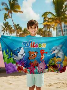 Khăn tắm biển trẻ em cá nhân hóa, món quà sinh nhật mùa hè hoàn hảo, phù hợp cho nhiều dịp hè. Khăn tắm biển và phụ kiện có thể tùy chỉnh, thích hợp cho bãi biển, hồ bơi, du lịch, cắm trại, yoga và các hoạt động khác. - Nhiều màu - Xem 7
