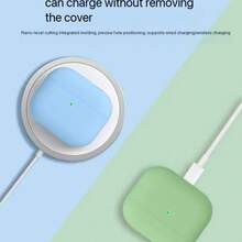 0.8mm Ultra-Thin Silicone Separate Earphone Case, Naked Touch Feel Compatible With All Models - Light Blue - View 3