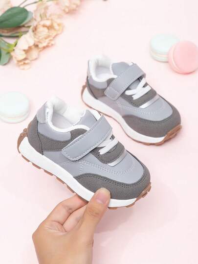 2026 Spring/Autumn Kids Casual Hook And Loop Sports Shoes, Soft Sole Sneakers For Toddlers & Little Children