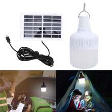 Portable Solar LED Bulb Lamp, Versatile Solar And Electric Charging Spotlight For Outdoor Use, Suitable Lighting - Blanco - View 7