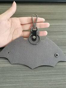 1pc Car Key Bag Cute Cartoon PU Leather Car Key Protection Cover Home Anti Loss Key Bag For Men Women Halloween Party Gifts - one-size - View 6