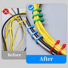 100/300/500pcs Colorful 4 Inch Nylon Self-Locking Cable Ties, Suitable For Home, Garden, Garage, Workshop - Strip - View 6