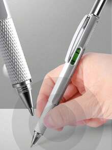 6-In-1 Pocket Genius Pen - A Versatile Device That Includes A Level, A Precise Screwdriver, A Stylus, And A Ruler - Sturdy And Easy To Carry, Ideal For On-The-Go Repairs And Creative Projects - Multicolor - View 6