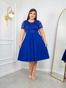 Women Dresses - Royal Blue - View 7