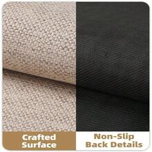 UltraThin Indoor Door Mat, 24x36 LowProfile NonSlip Entryway Rug With Modern Geometric Texture, Washable Doormat For Indoor Entrance, Front Door, Khaki Rolledup NO Creases - Khaki 2x3 Rectangular - View 4