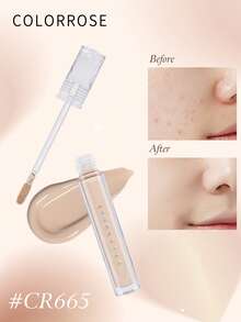 COLORROSE CR 665 Anticerne liquide multi-usages, Camoufler, Mettre en valeur, Contourner, Éclaircir, Léger, Transparent, Longue tenue, Résistant aux bavures, Couvre les imperfections, Idéal pour un usage quotidien. Cadeau pour femmes et filles. - 665 - Voir 11