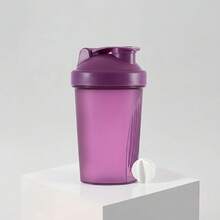 1pc 13.5oz Leak-Proof Protein Shaker Bottle With Mixing Ball, Suitable For Fitness And Meal Prep - Multicolor - View 12