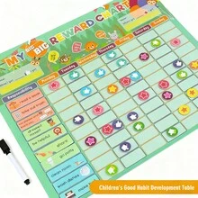 1 Bộ Bảng Thưởng Trẻ Em Màu Xanh Lá Cây Lớn, Chất Liệu Giấy & PVC, Đồ Dùng Học Tập, Bảng Thưởng Sao Có Thể Tái Sử Dụng Kèm Nhãn Dán, Thích Hợp Cho Mùa tựu trường, Lớp học và Gia đình. - Nhiều màu - Xem 8