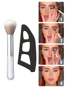 7pcs Black Eye Makeup Tools, Including 6pcs Eyeliner, Eyeshadow Stencils - Professional Eyelash Extension Tapes, Easy To Use, Create Perfect Eye Makeup, Suitable For Beginners, Eyeshadow Template, Eyeshadow Auxiliary Tools, Eyeshadow Tools And Brushes, Eye Makeup Tools, Makeup Tools 4/2/1pc - Black - View 7