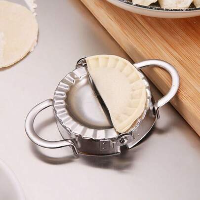 不锈钢饺子制作套装 - 简单易用的工具，可用于制作饺子、馄饨、煎饺和糕点 | 方便的家用厨房小工具，助您轻松制作自制饺子