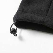 Mubberry Mens Fleece Jacket Full Zip With Hood Pockets Warm Lightweight Winter Jacket - 黑色 - 查看 7