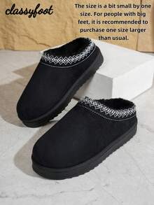 2024 New Women Snow Boots, Plush Lining, Thick Sole, Warm, Ankle Boots - Black - View 3