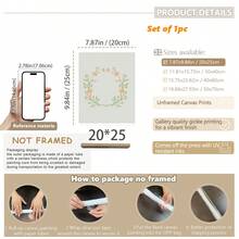 1pc Canvas Wall Art - Easter Gallery Wall Art, Vibrant Spring Art Prints, Easter Danish Pastel Home Decor, Spring Wall Art, Baby Room Decor – Framed Nursery Wall Art Perfect For Playroom Decor Nursery Decor, Childcare Room Decor, Kindergarten Decor, Boy's Room Decor Girl's Bedroom Decor Kids' Room Decor Easter Wall Decor, Nursery Spring Decor, Easter Children's Room Posters, Spring Decor Posters - Multicolor - View 12