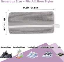 Shoe Washing Machine Bag Shoe Laundry Bags For Sneakers Reusable 2pc Shoes Cleaning Bags 360° Deep Clean For All Shoes Types With Invisible Zipper - Màu A - Xem 5