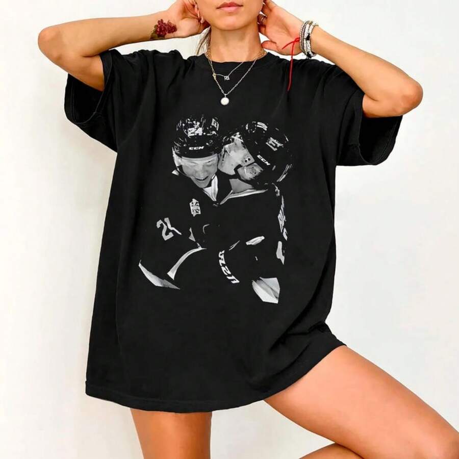 Ilya Rozanov And Shane Hollander Shirt, Heated Rivalry Inspired Shirt, Hudson Williams Merch, Hudson - 黑色 - 查看 1