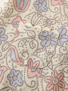 Humor Bear Young Girl Floral Embroidery Ruffle Shirt & Shorts 2pcs Outfits, Stylish Summer Set - Khaki - View 4