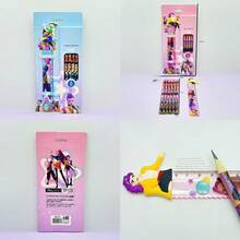 Mattel 出口热销KPOP女巫猎杀小队木制尺子铅笔文具套装，恶魔猎手 - 彩色 - 查看 6