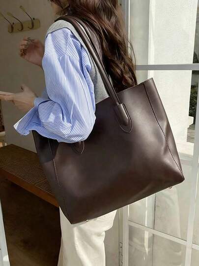 Large Capacity Commuter/Handbag, Includes Mommy Bag, Business Casual Women's Bag, Suitable For Office/Business, Women's Work Bag, Elegant For Daily And Special Occasions, New Fashion Large Capacity Women's Bag