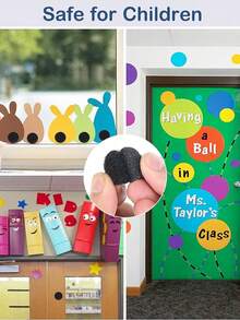 100张透明+100张圆形魔术贴自粘贴纸，幼儿园安静书贴纸，亲子手工活动贴纸，透明双面魔术贴 - A - 查看 6