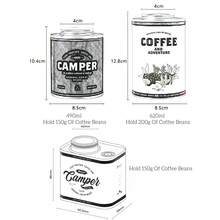 Recipiente de almacenamiento de café de alta calidad con válvula de desgasificación unidireccional - Recipiente sellado herméticamente apto para granos de café, hojas de té, productos secos, especias | Lata de metal resistente a los rayos UV para la cocina, la despensa, el campamento al aire libre - Multicolor - Ver 11