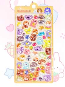 3D Embossed Stickers For Children's Art And Crafts, Interchangeable Sticker Game, Office And School Decorative Stickers, Birthday And Christmas Gifts - Multicolor - View 10