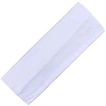 Kenz Laurenz 3 Cotton Headbands Pack Stretch Elastic Yoga Soft And Stretchy Sports Sweatbands Fashion Headband Teens Women Girls (1 Pc Headbands, Red) - 白色 - 查看 1