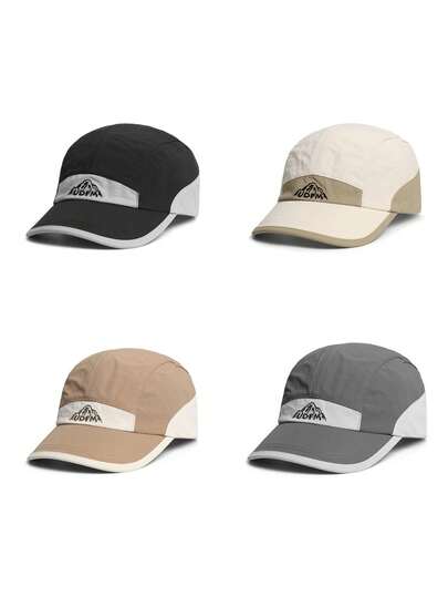 1pc Contrast Color Pattern Embroidered Baseball Cap, Fashionable & Versatile Polyester Breathable Snapback Hat, Suitable For Daily Wear, Great Gift For Family, Friends, Boyfriend/Girlfriend, Suitable For Christmas, Mother's Day, Father's Day, Teacher's Day, Birthday