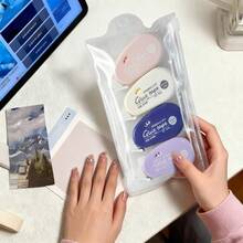 WQN 2pcs 9g Gradient Purple Solid Glue Sticks, 4pcs Attractive Double-Sided Dot Glue, 1pc Cute Cartoon Stickers, Study And Office Supplies Set For Back-To-School Season - Sets - View 6