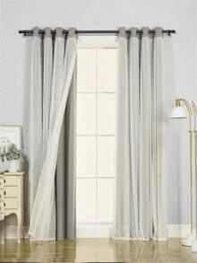 Juego de barras de cortina negras de 5/8 pulgadas, de uso pesado para dormitorio, con soportes, regalo de cumpleaños/graduación - Negro - Ver 20