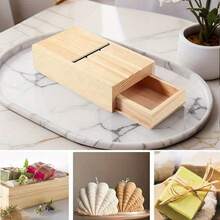 Candle Beveler Planer Scented Candle Cutter Mold Wooden Beveler Planer With Drawer Candle Trimmer, Beveler Sharp Blade, Stainless Steel Sharp Blade Creative Candles Beveler Cutter Mould, Candle Making Supplies, DIY Candle Trimmer Cutter For Soap And Candle Making, Easy To Use Candle Slicer Handmade Craft Making Tools - Yellow - View 7