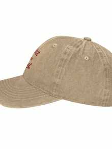 Vintage Boston Red Sox Unisex Vintage-Style Washed Baseball Cap With Intricate  Print , Adjustable Snapback For Men & Women - Breathable, Ideal For Golf, Sun Protection & Casual Outdoor Wear, Baseball Cap - 杏色 - 查看 3