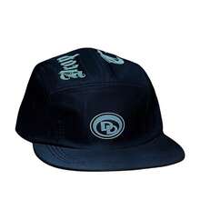 Black Graphite Five Panel Cap On - Black Mod - View 2