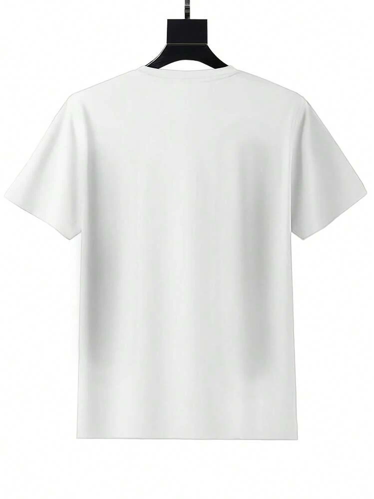 White T Shirt For Women With Don T Rush Me I M Waiting For The Last Minute Print Casual Loose Fit Top For Everyday Wear Summer And Spring Season - 白色 - 查看 3