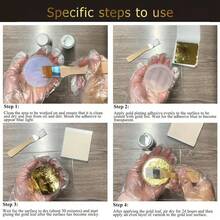 100毫升金箔胶水，水性清漆，DIY珠宝制作材料，工艺品和缝纫用品，艺术烫金套装 - O - 查看 7