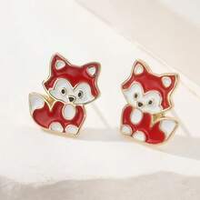 Cute Cartoon Dog Shaped Earrings, Fashionable And Elegant Women's Earrings, Perfect Refined Gift For Birthday Parties - Gold - View 3