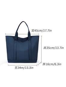 1pc Fashionable & Versatile Men's Tote Bag - Royal Blue - View 1