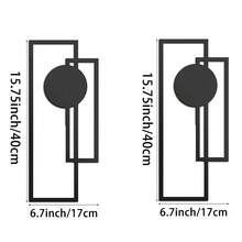 CIFbuy 2件套金属墙饰，简约金属墙画，抽象竖式金属雕塑，墙面雕塑，女性艺术，适用于家居、客厅、庭院或花园装饰、阳台，装饰雕塑，家居装饰，房间装饰，办公室墙面挂饰，墙面装饰，家居装饰，节日装饰，生日毕业礼物，励志纪念艺术品，基督教家居装饰，宗教礼物 - 黑色 - 查看 7