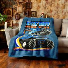 1PC 3D Monster Jam Monster Truck Cartoon Blanket, Edgy Gift For Motorsports Fans, Themed Man Cave Decor, Retro Sci-Fi Party Accent & Race Day Souvenir,Soft Throw Blanket For Home Bedroom Bed Sofa Picnic Travel Office Cover Blanket - nhiều màu 27 - Xem 4