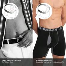 PIXUM Ms Underwear Boxer Briefs Soft Comfort Boxers Moisture-Wicking Breathable Underwear For M - Lai - Xem 6