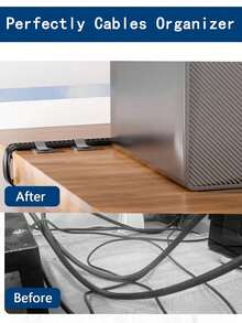 30pcs Self-Adhesive Cable Organizer Clips, Nylon Buckle And Hook And Loop Cable Management Straps, Adjustable And Reusable Wire Fasteners For Desk, Home Office, Kitchen Appliances And Computer Cables - Multicolor - View 6