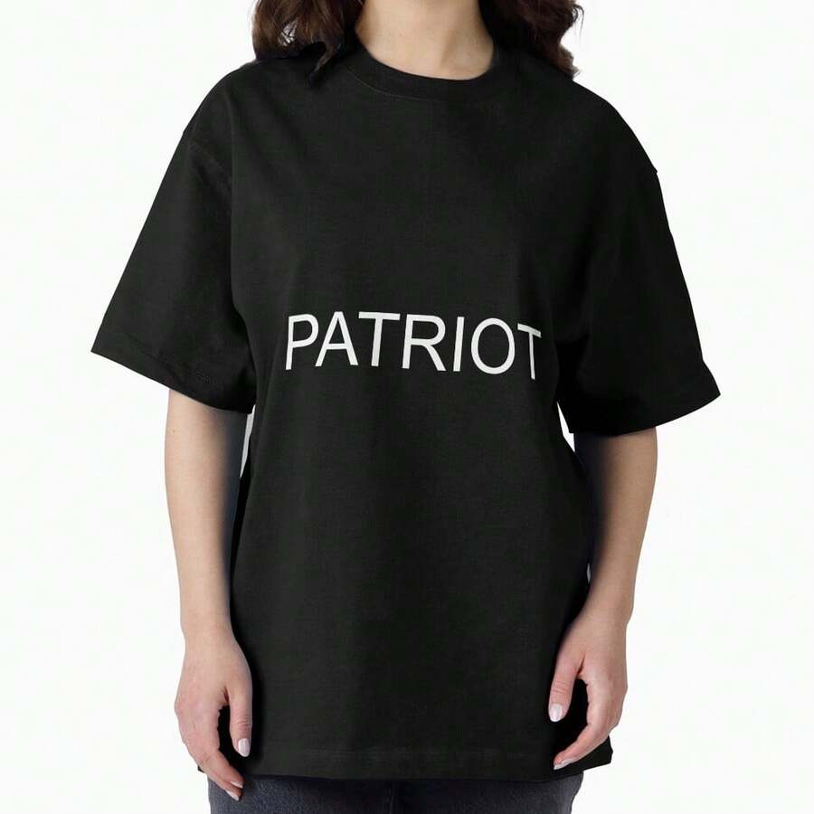 Patriot Oversized T-Shirt - Negro - Ver 1