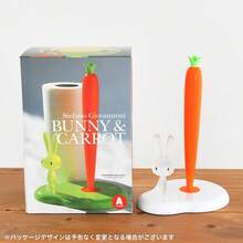Bunny & Carrot ASG42 - Support à rouleau à pâtisserie design en résine thermoplastique, blanc - Blanc, vert - Voir 8