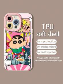 Shin-Chan Comic Panel With Superhero Flying Action! This Stylish Phone Case Is Compatible With Samsung, Apple,  OPPO, ,And So On.Made Of Flexible TPU Material,Shock-Resistant,Scratch-Resistant, It Offers Excellent Drop Protection And A Comfortable Grip. It's An Ideal Gift For Family, Friends, And Loved Ones, And A Perfect Choice For Festivals,Fundas Para ,Valentine's Day,Quick Ship Items,
Hombre Fundas Para, Hombre,Celulares Y Accs,White Phone Case - 白色 - 查看 1