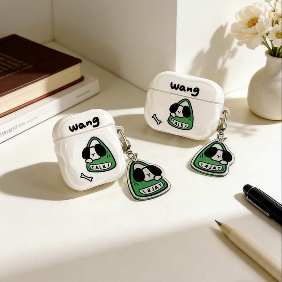 Dog Shaped Protective Case Suitable Compatible With Apple Wireless Earphone Case, Scratch-Resistant And Anti-Drop - Clear - View 1