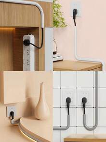 1/2/3Meters Cord Hider, Cable Covers Wire Covers For Cords On Wall Cabinet Desk, Wire Hiders For TV On Wall Cable Management, White/Grey - Multicolor - View 8