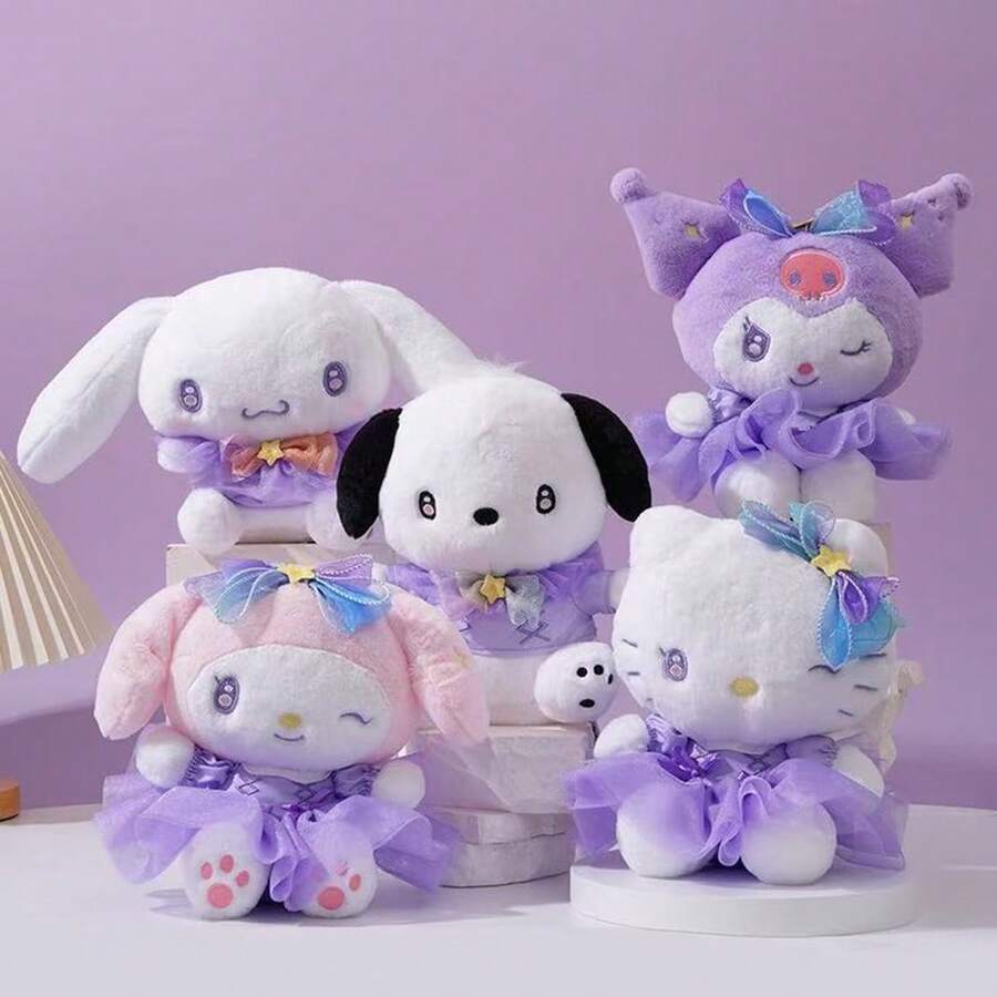 SANRIO 毛绒玩具,银河超新星系列玩偶,柔软玩具,儿童安抚枕,汽车/房间装饰,沙发摆件,情人节礼物 - 彩色 - 查看 1